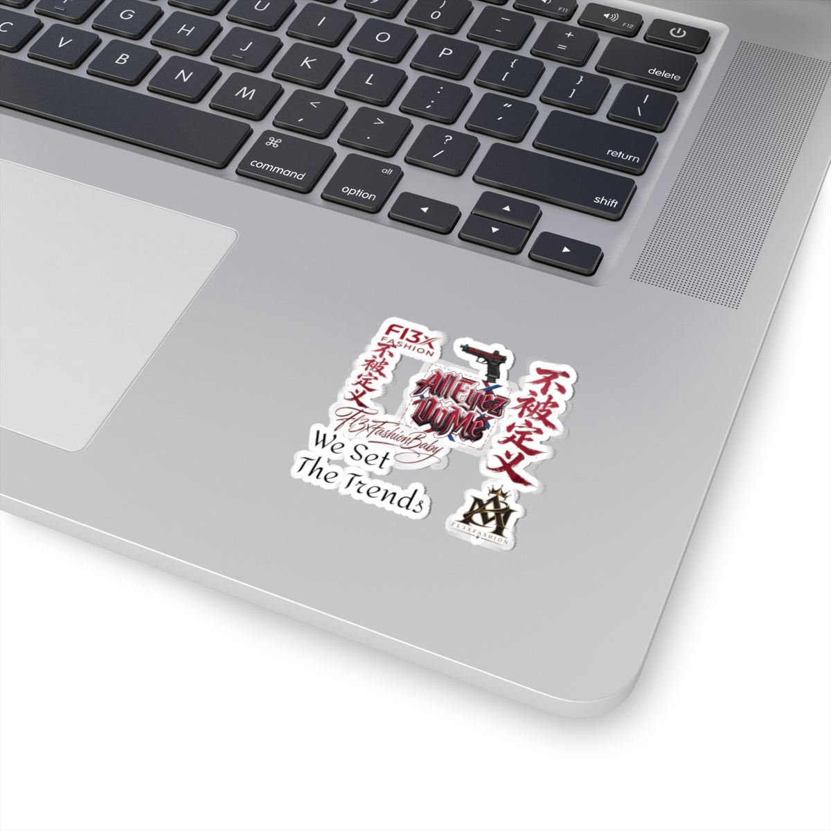 Kiss-Cut Sticker Pack — 'All Eyez On Me' Streetwear Logo & Kanji Set