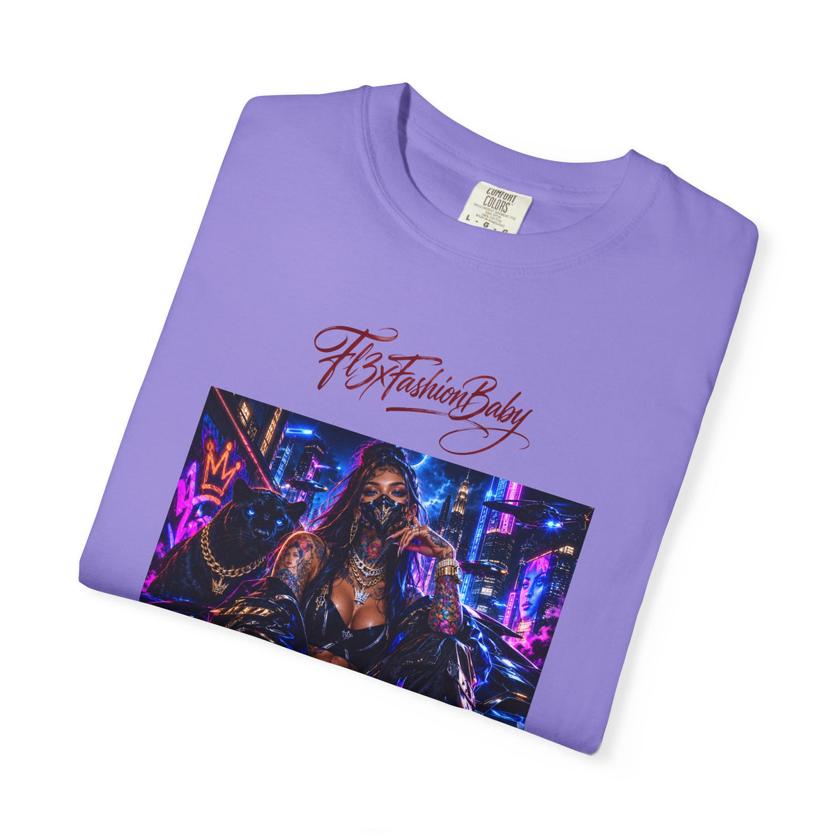 Cyberpunk Nightlife T‑Shirt — “The Fashion Baby” Graphic Tee