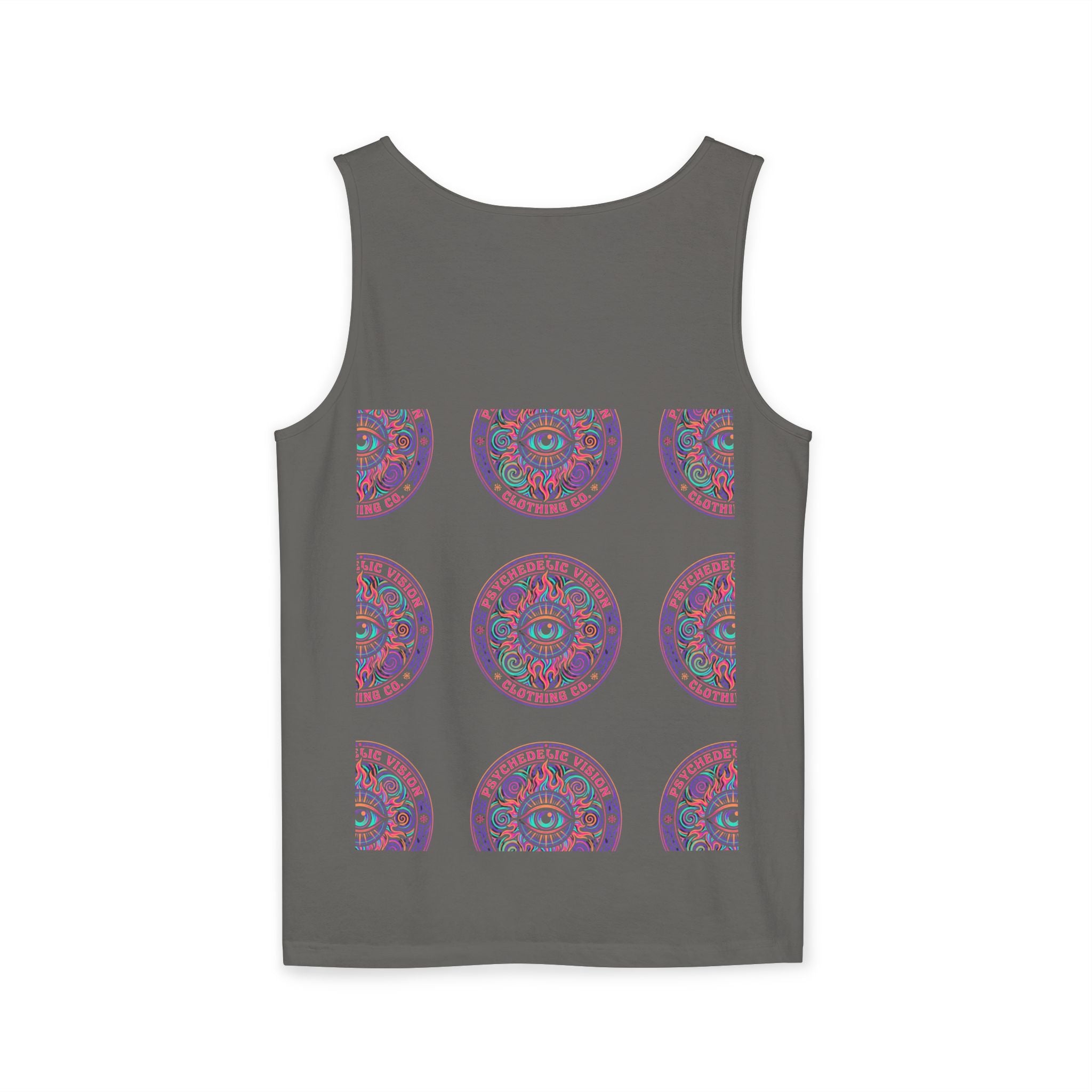 Psychedelic Vision Tank Top — Retro Eye Mandala Graphic