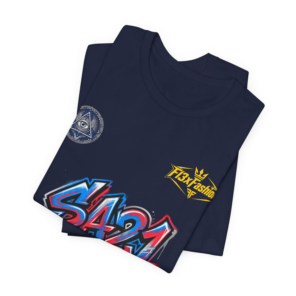 SA21 Graffiti Logo Tee — Streetwear Graphic T-Shirt