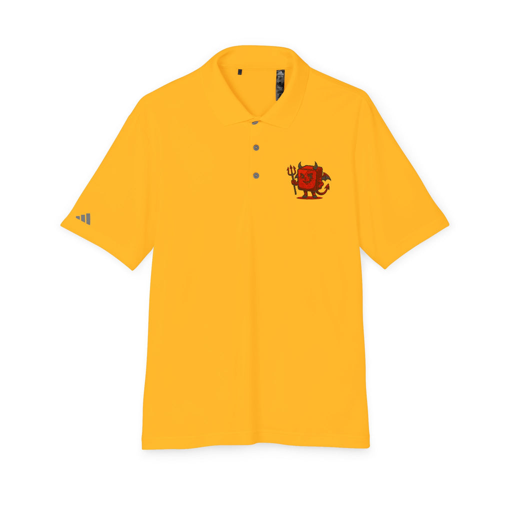 Red Devil Logo Polo Shirt — Embroidered Small Chest Graphic, Golf & Casual Wear