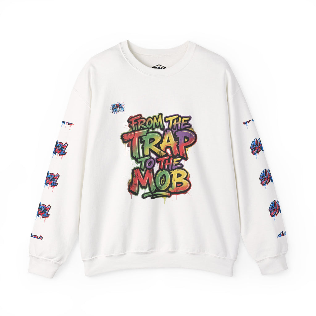 Graffiti "From the Trap to the Mob" Crewneck Sweatshirt