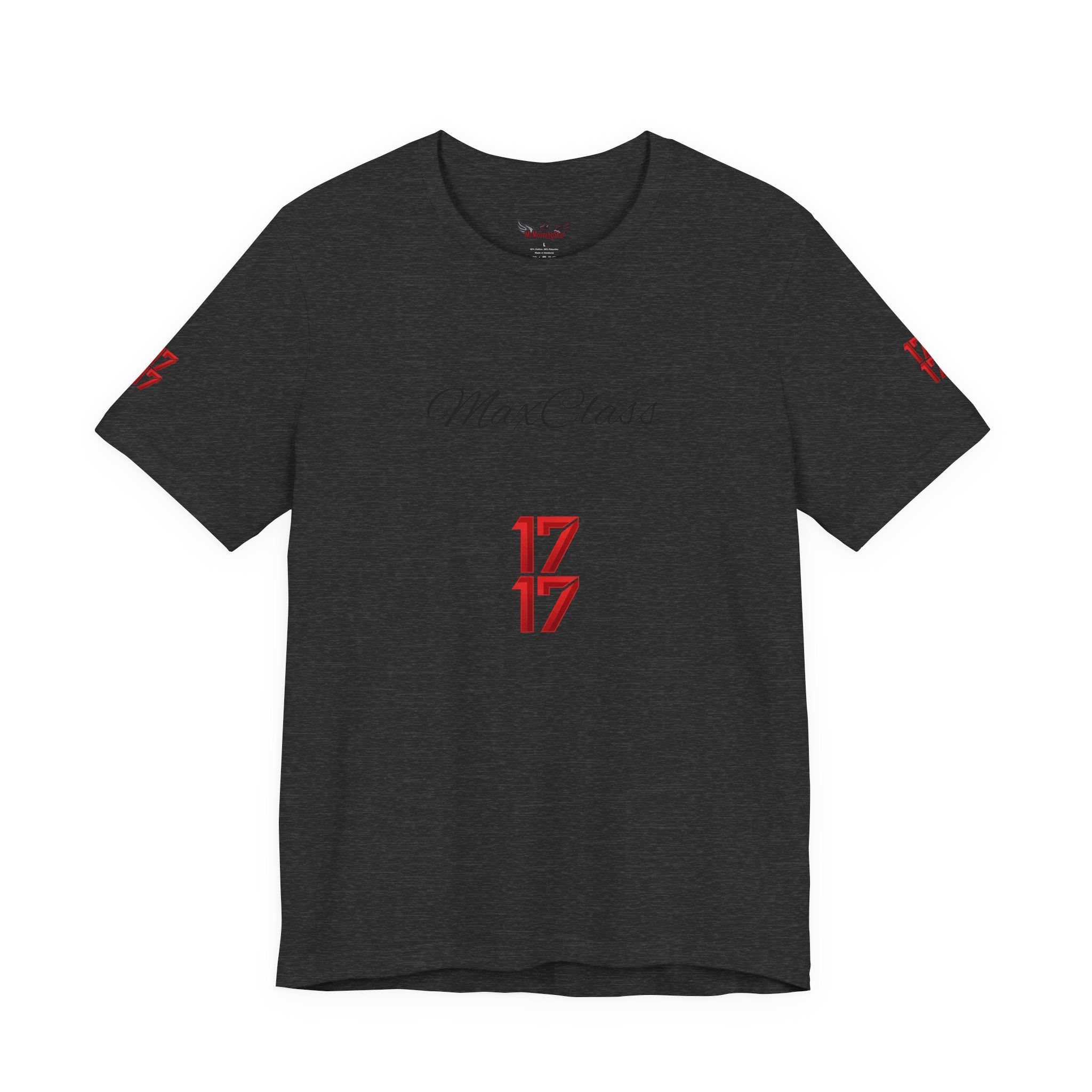 MaxClass '17' Graphic Tee — Minimal Script Logo T-Shirt