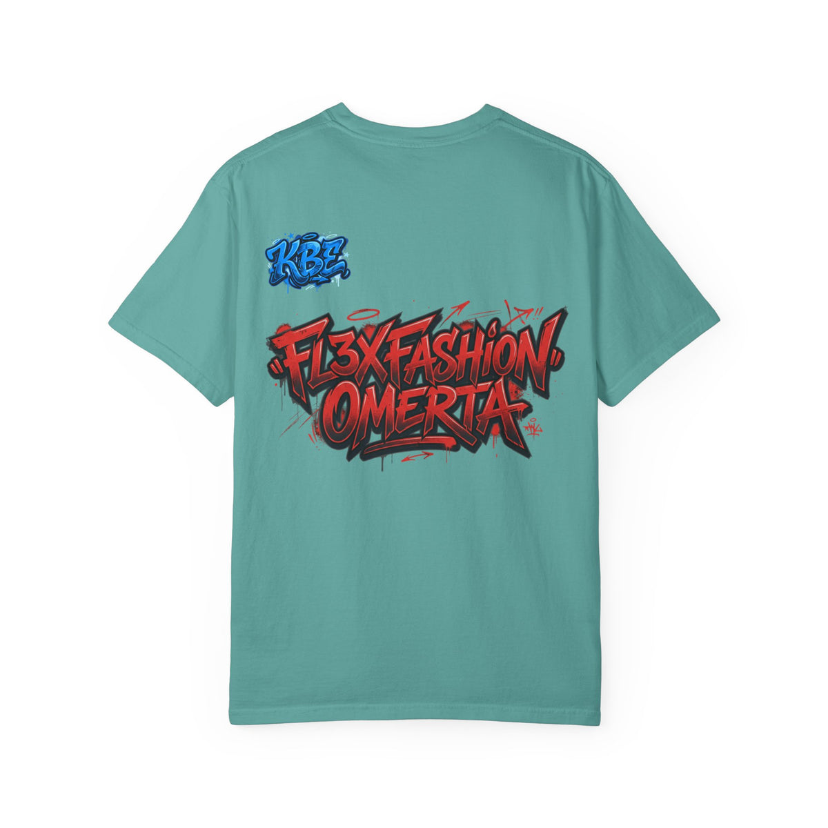 Cyberpunk Streetwear T-Shirt — "Fl3x Fashion Omertà" Graphic