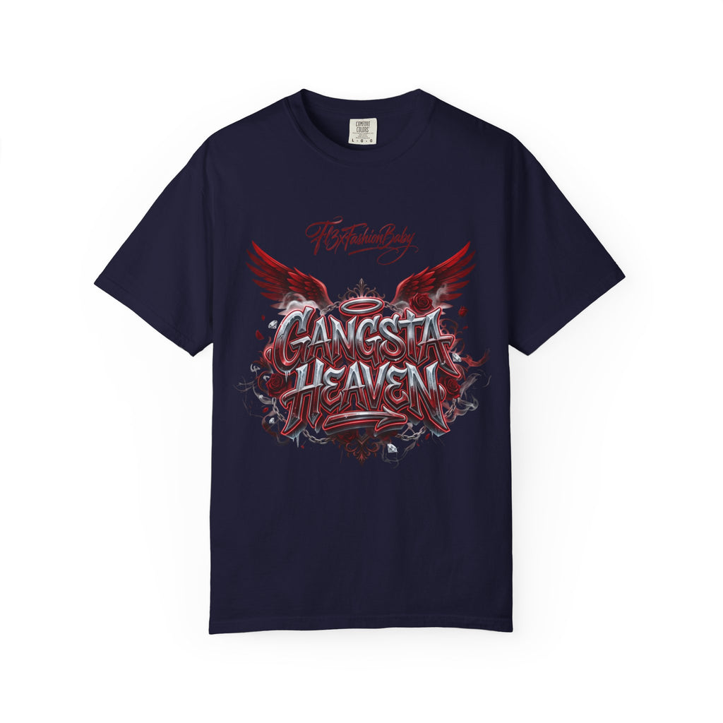 Gangsta Heaven Graphic T-Shirt — Scripted Front & Vertical Kanji Back
