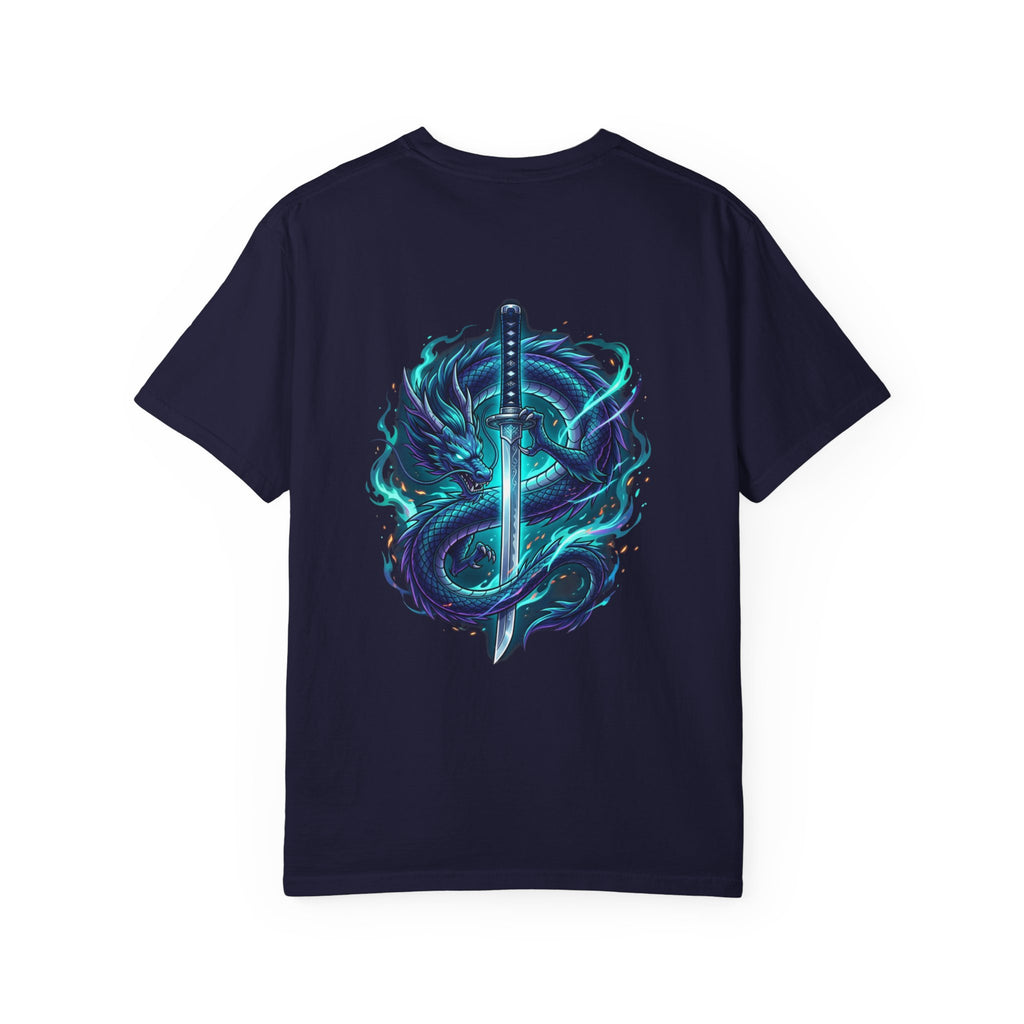 Dragon Katana T-Shirt — Neon Samurai Sword Graphic Tee (17/17)