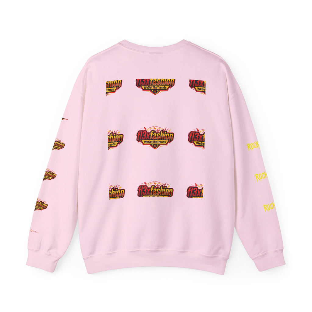 Logo Pattern Sweatshirt — fi3xfashion Graphic Crewneck