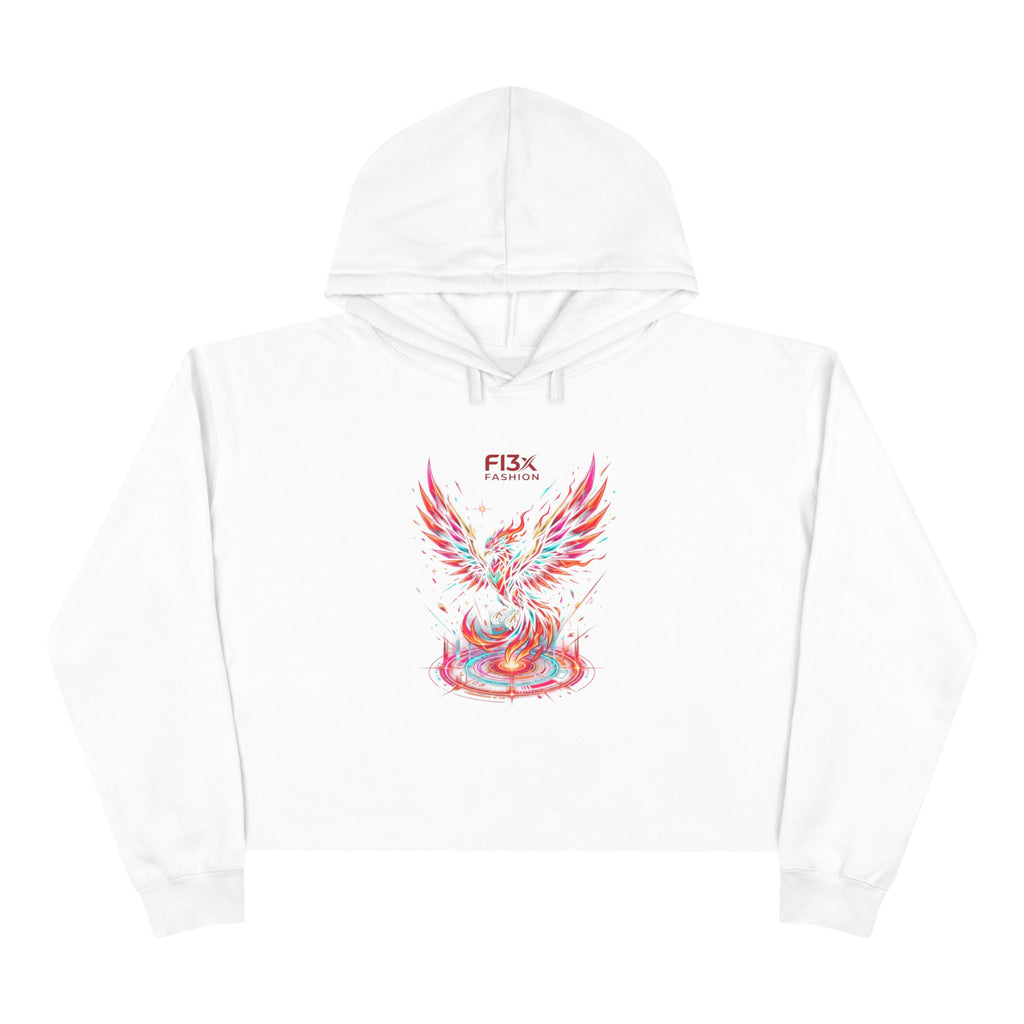 Phoenix Crop Hoodie — FI3x Fashion Logo Graphic