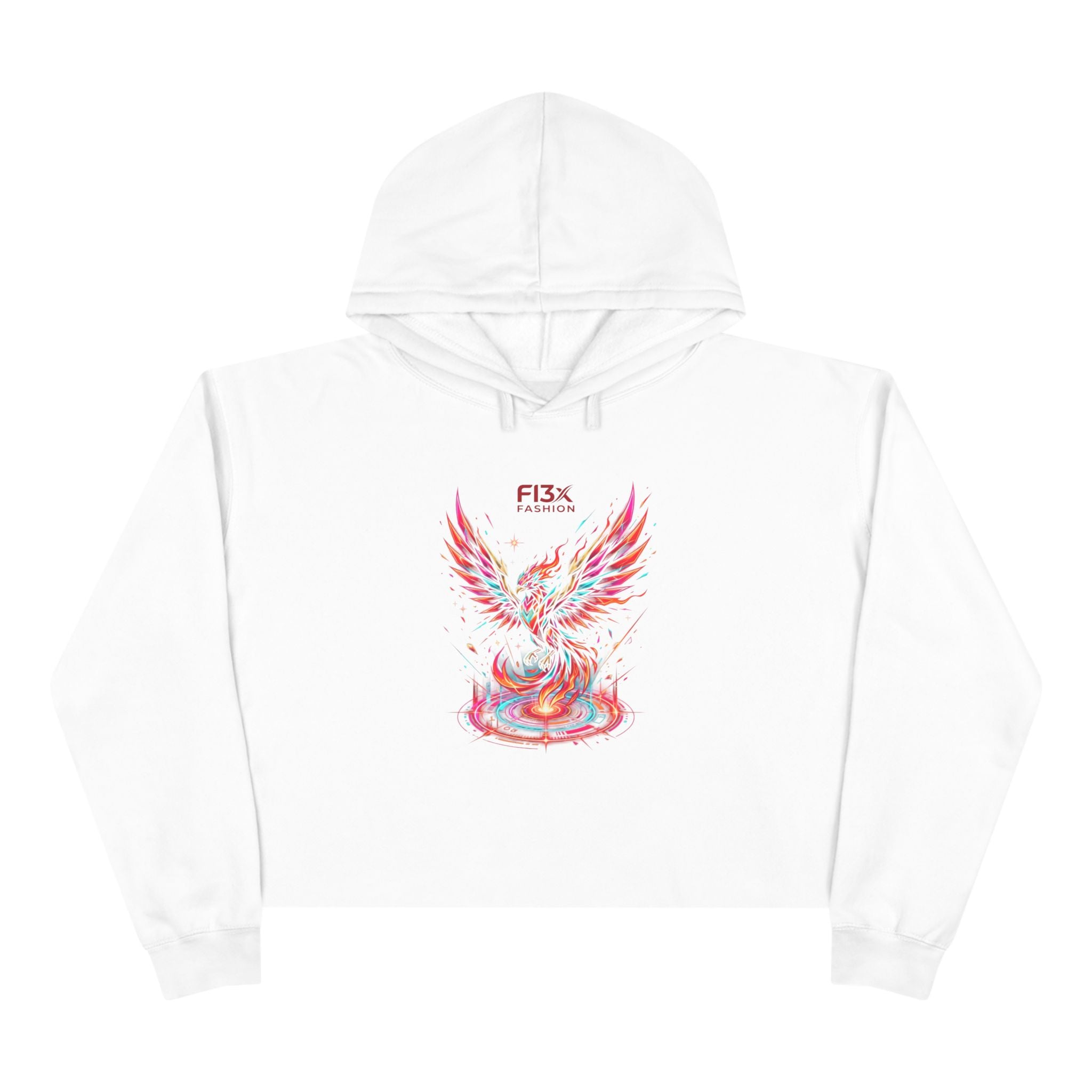 Phoenix Crop Hoodie — FI3x Fashion Logo Graphic