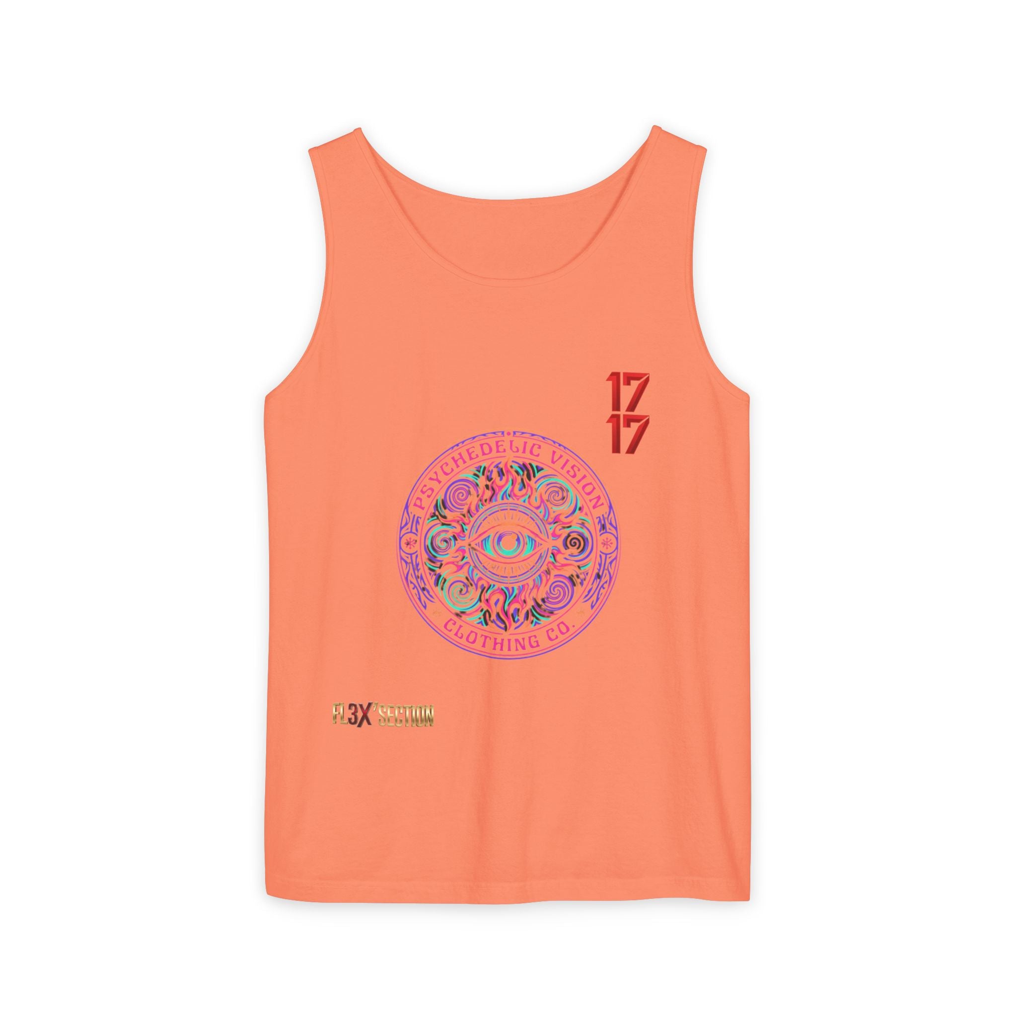 Psychedelic Vision Tank Top — Retro Eye Mandala Graphic
