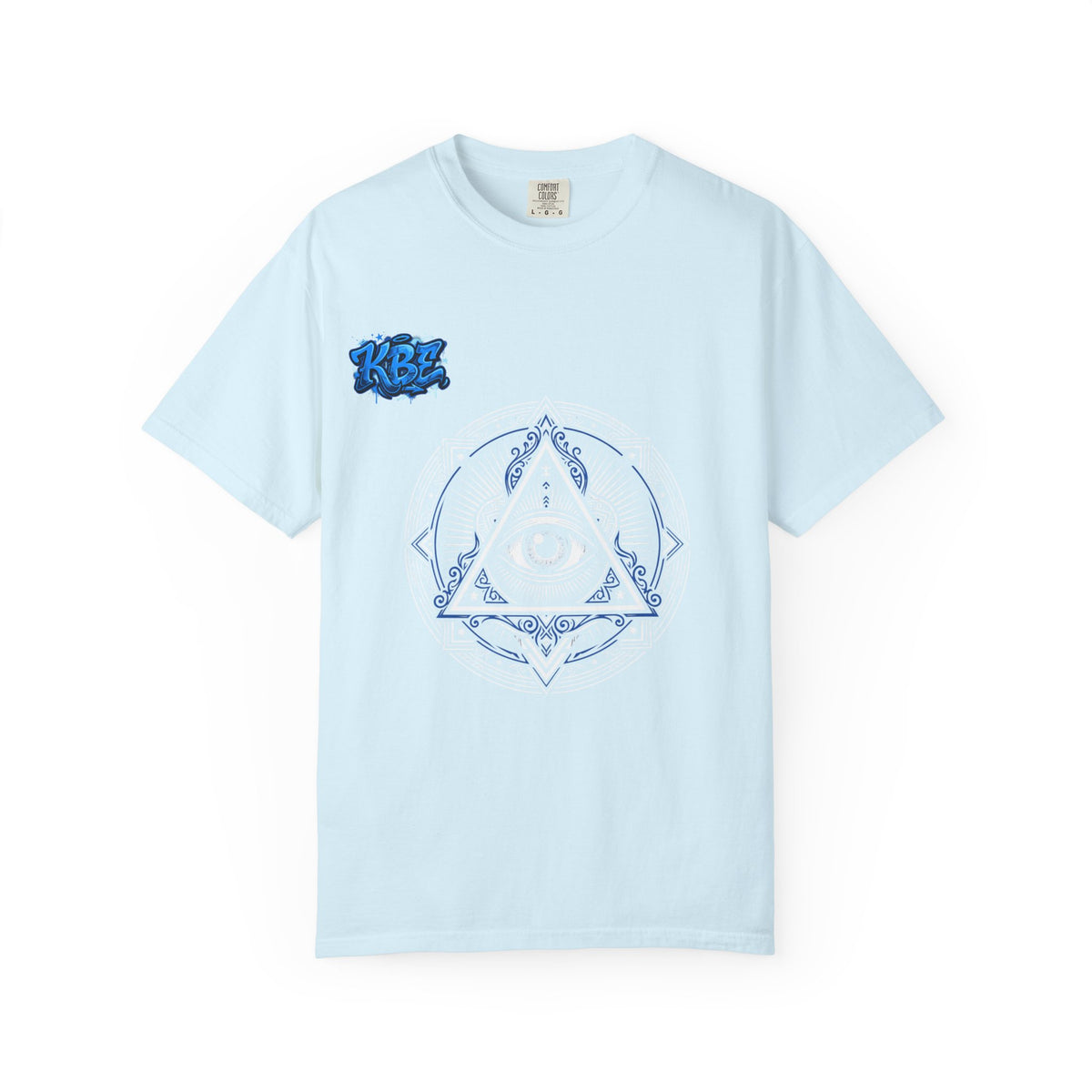 T-Shirt — Blue Geometric Mandala Bandana Graphic