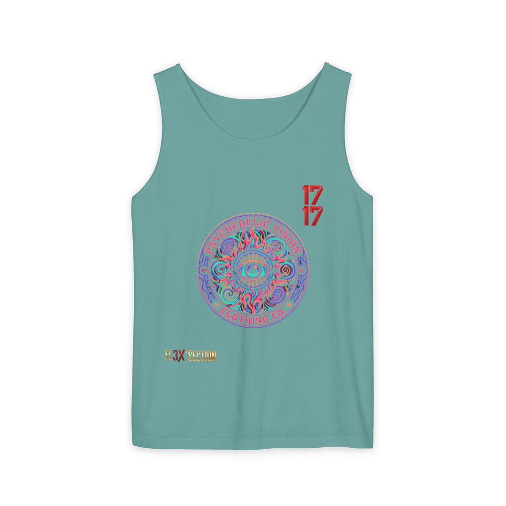 Psychedelic Vision Tank Top — Retro Eye Mandala Graphic