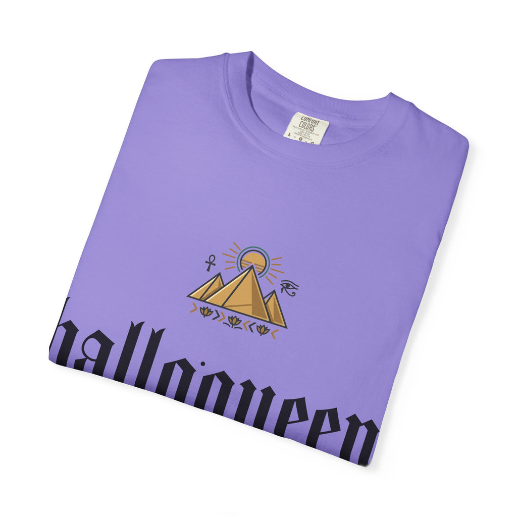 Halloqueen Graphic T-Shirt — Gothic Pyramid & All-Seeing Eye Streetwear