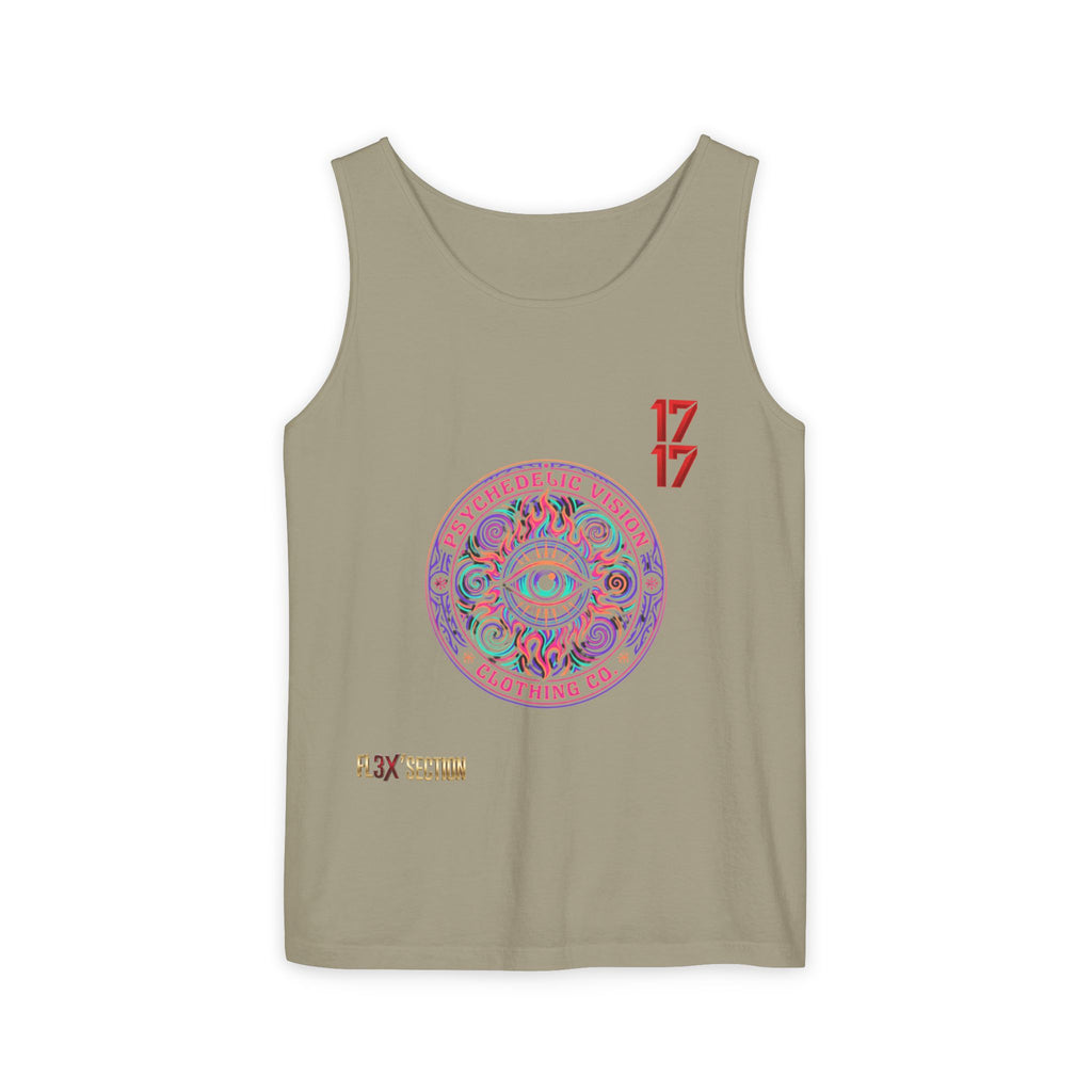 Psychedelic Vision Tank Top — Retro Eye Mandala Graphic