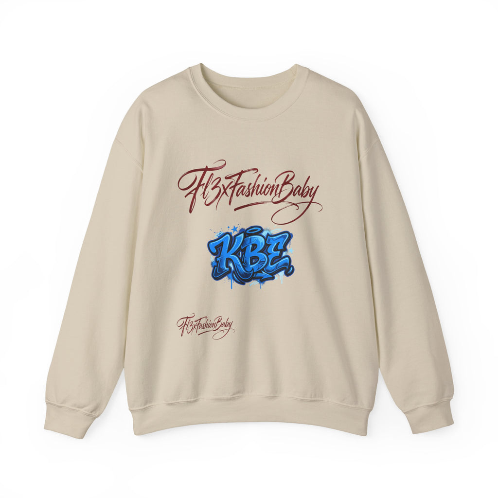 Crewneck Sweatshirt — KBZ Graffiti Logo "FtxFashionBaby" Streetwear