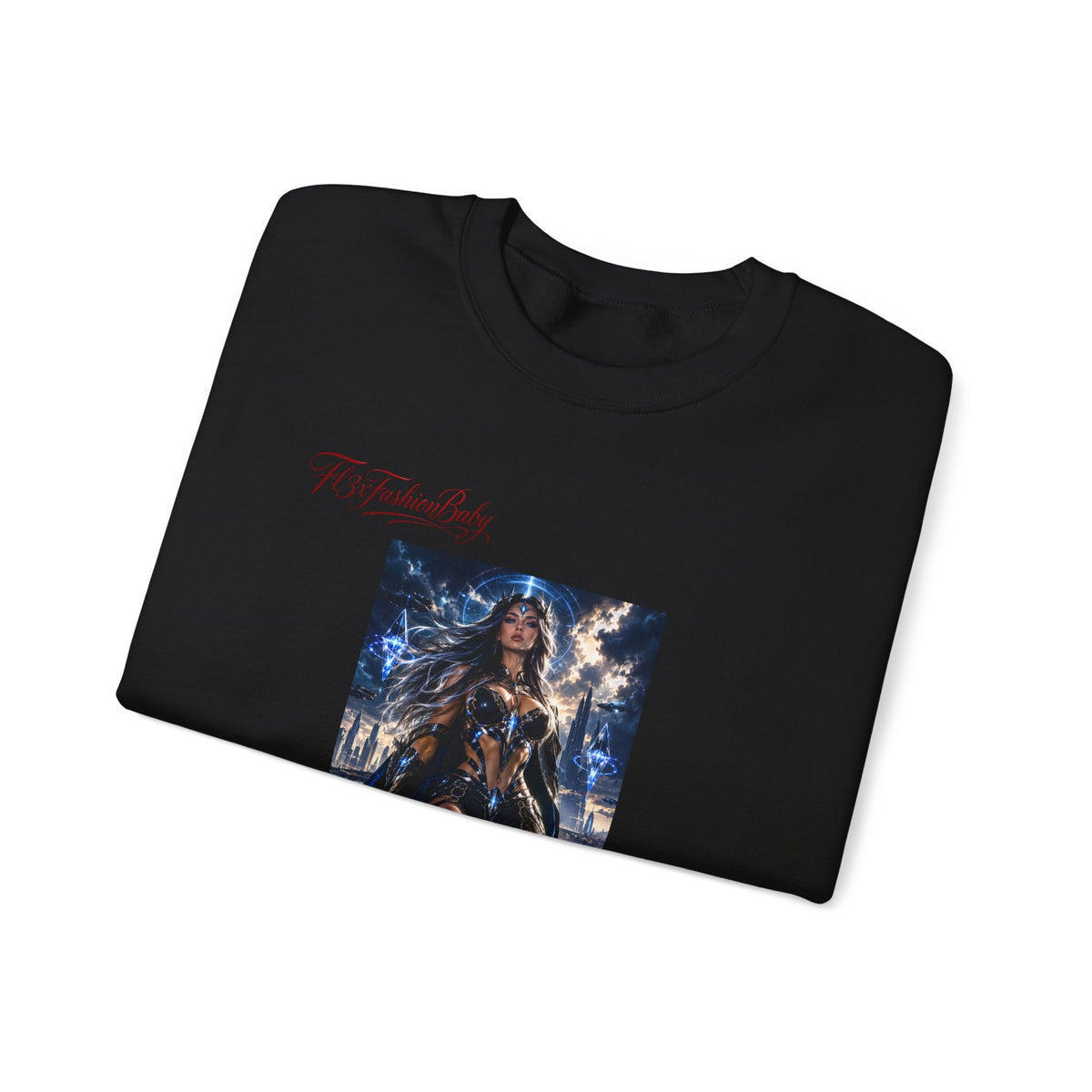 Wonder Warrior Crewneck Sweatshirt — Fantasy Armor Graphic
