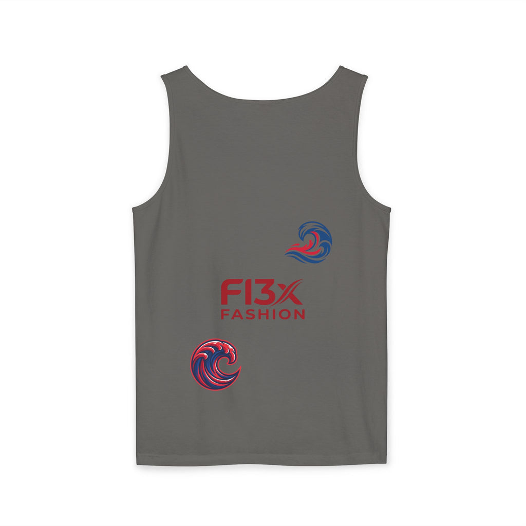 Graphic Tank Top — Colorful Street Art & Drip Logo Design
