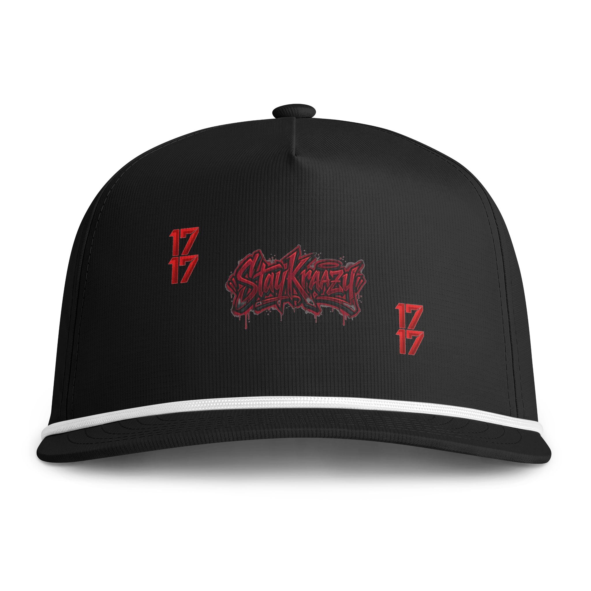 Sunwashed Rope Cap — Vintage Streetwear Snapback Hat with '17' Logo
