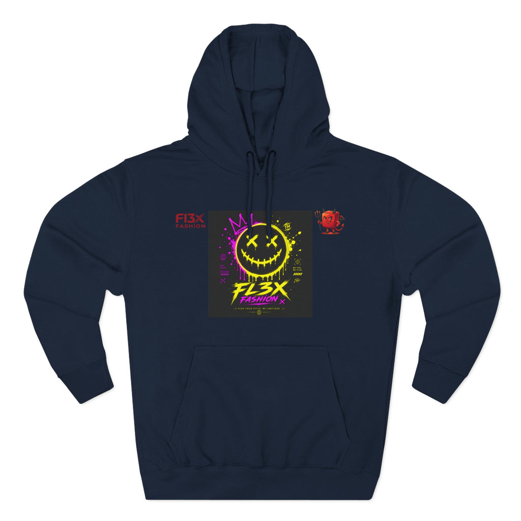 Smiley Neon Graphic Hoodie — FL3X Fashion Streetwear