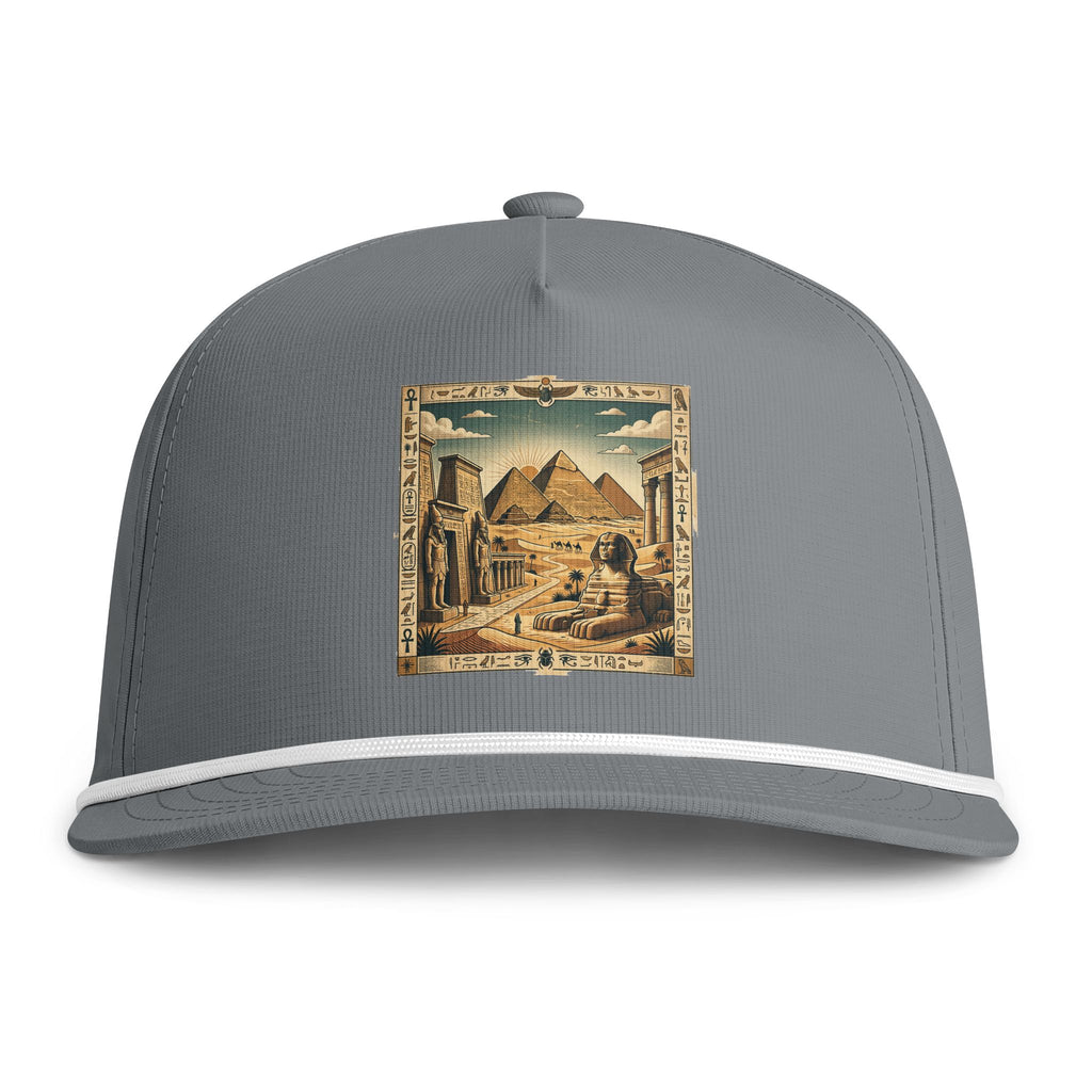 Trucker Hat — Vintage Egyptian Pyramids Sunwashed Rope Cap