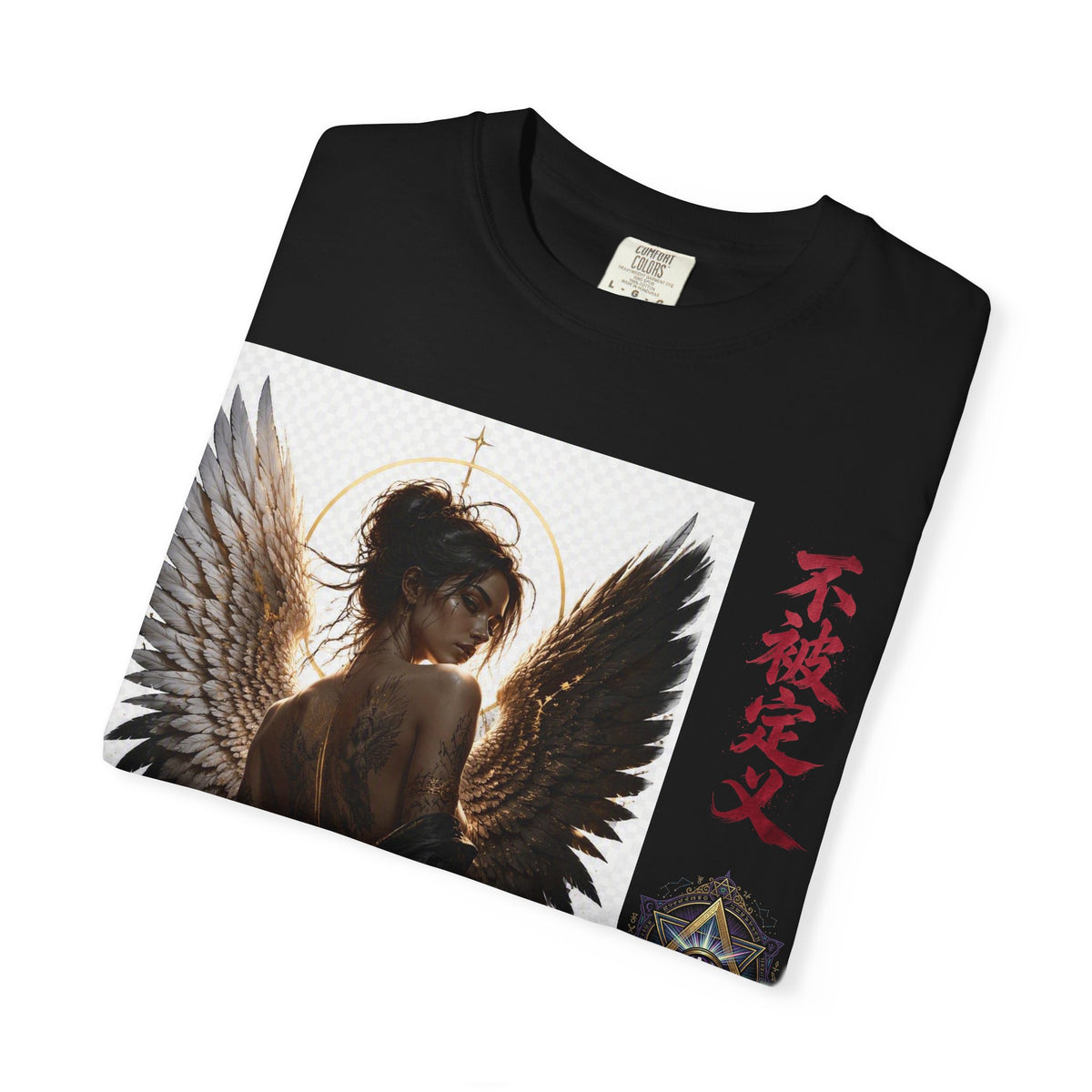 Angel Wings Graphic Tee — "FL3XFASHION" Gothic Streetwear T-Shirt