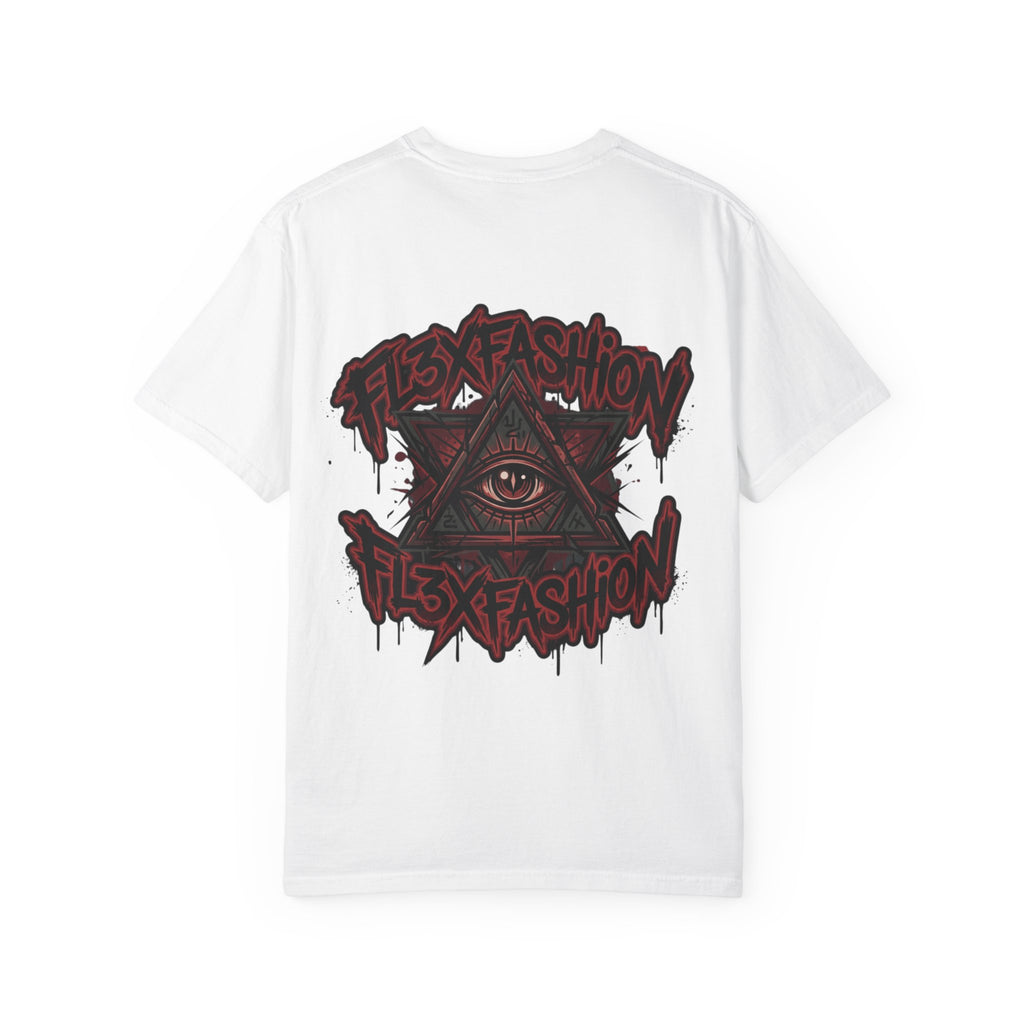 Halloqueen Graphic T-Shirt — Gothic Pyramid & All-Seeing Eye Streetwear
