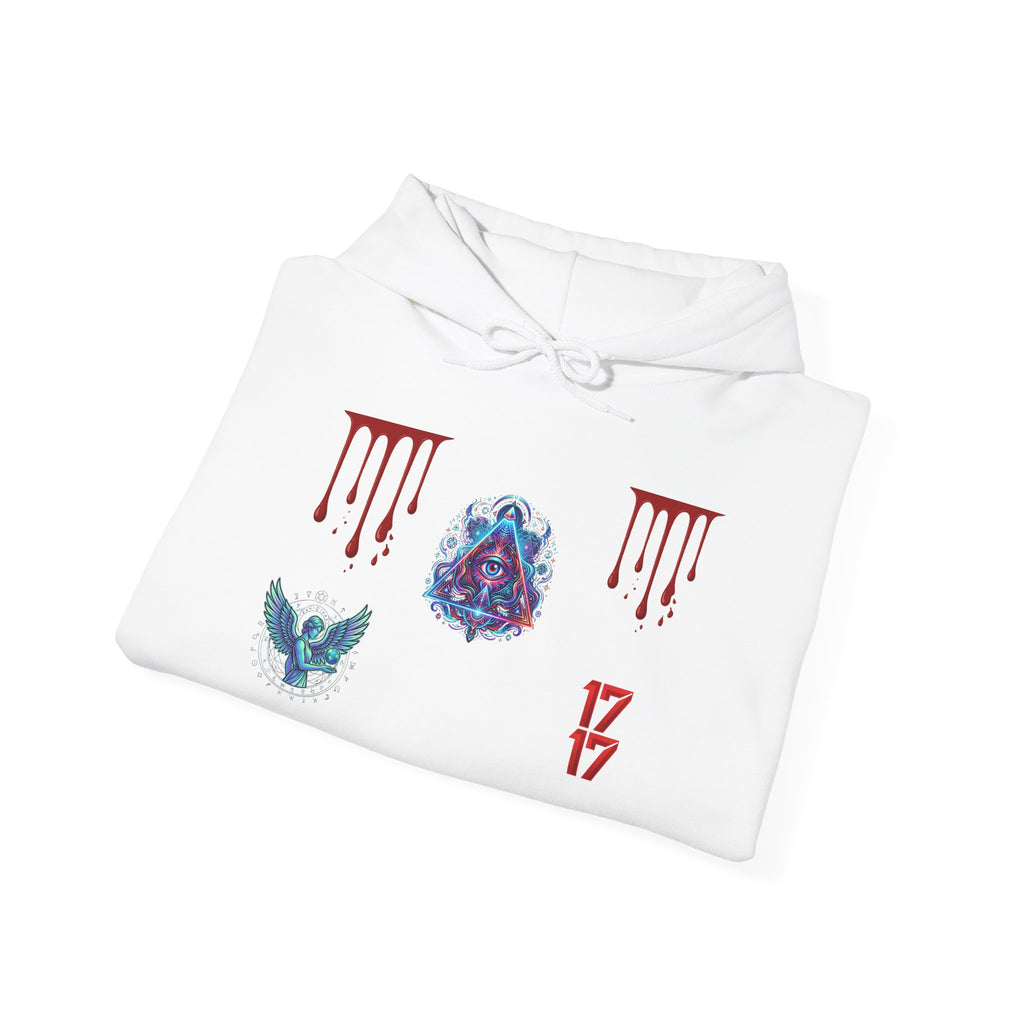Hoodie — Gothic 1717 Dripping Symbols Pullover
