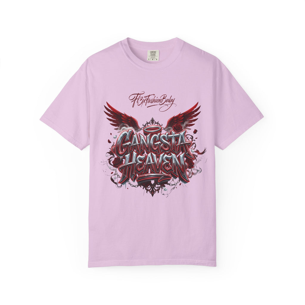 Gangsta Heaven Graphic T-Shirt — Scripted Front & Vertical Kanji Back
