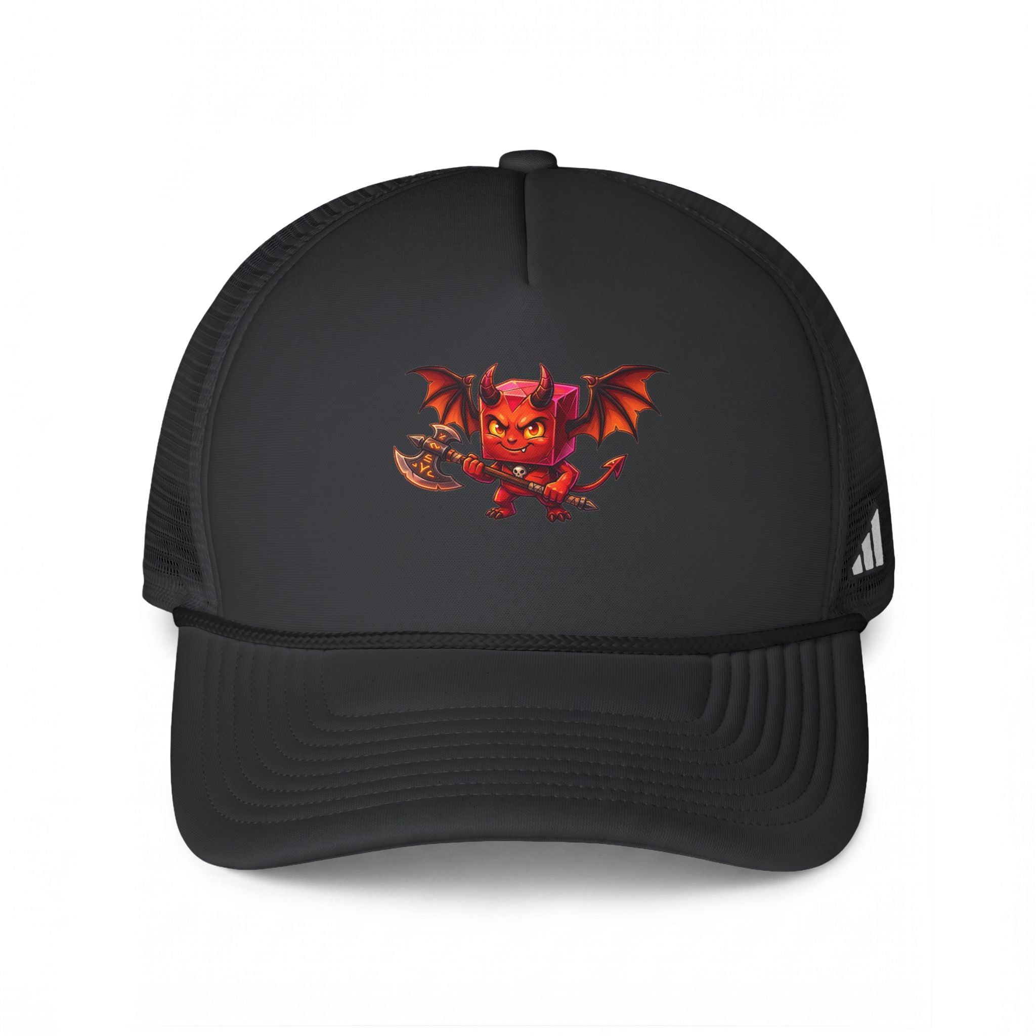Devil Dragon Trucker Hat – Cute Red Demon Graphic Cap