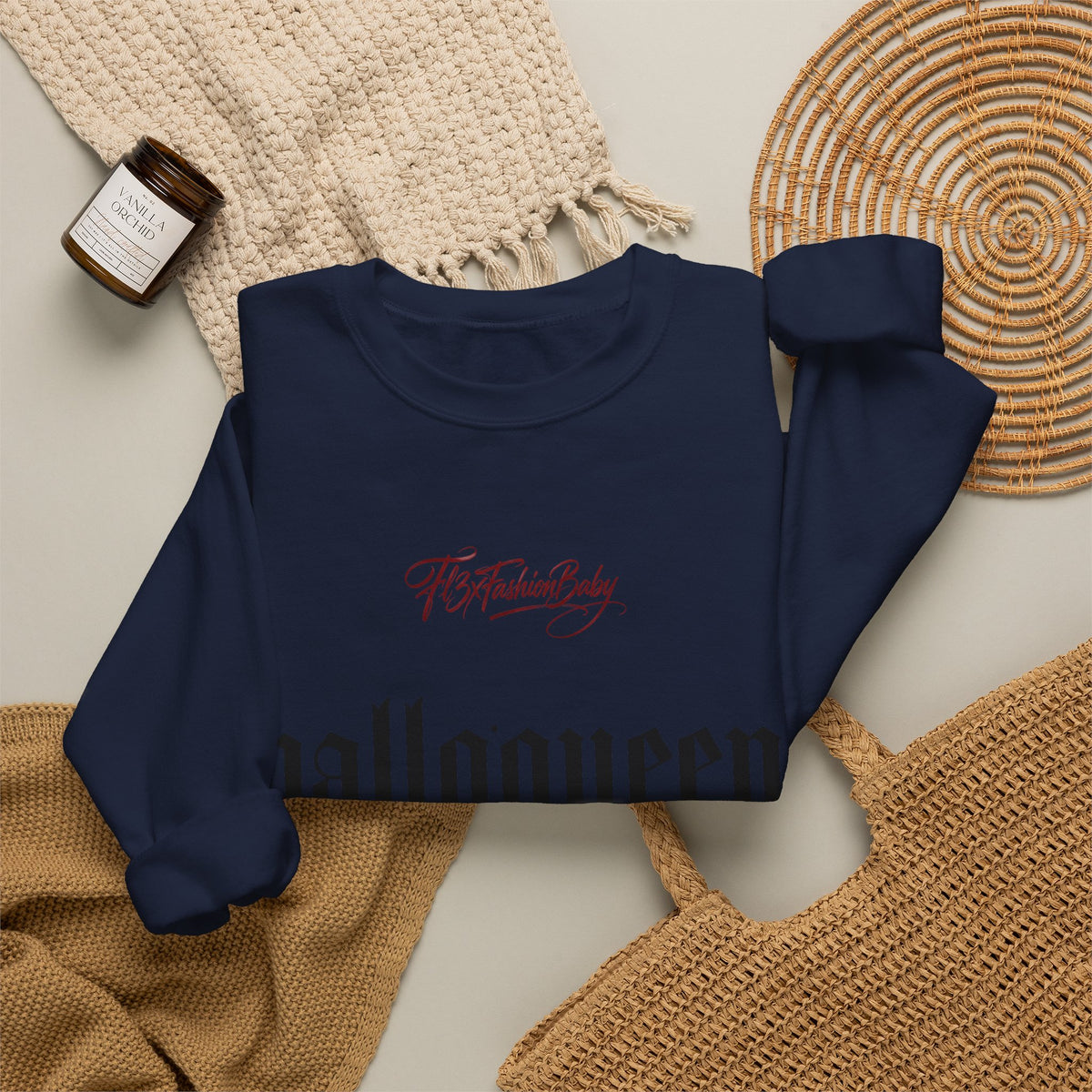 Halloqueen Graphic Sweatshirt — Gothic Halloween Crewneck