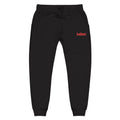 Embroidered "I’m Sorry" Fleece Sweatpants — Cozy White Joggers