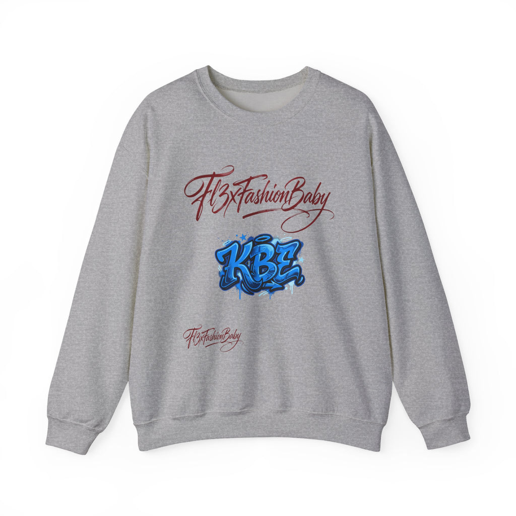 Crewneck Sweatshirt — KBZ Graffiti Logo "FtxFashionBaby" Streetwear