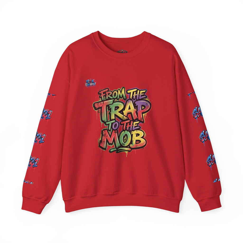 Graffiti "From the Trap to the Mob" Crewneck Sweatshirt