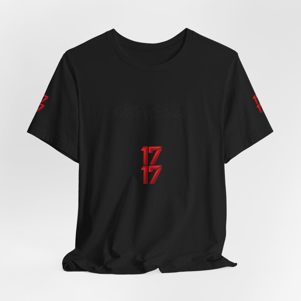MaxClass '17' Graphic Tee — Minimal Script Logo T-Shirt