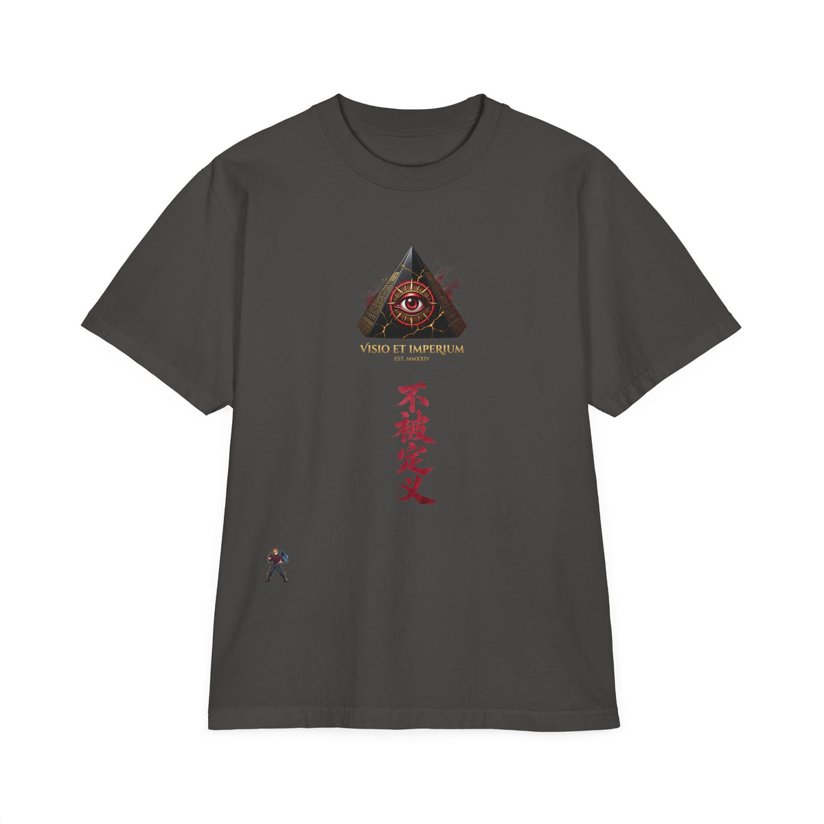 Graphic T-Shirt — Eye Pyramid & Kanji Streetwear Tee