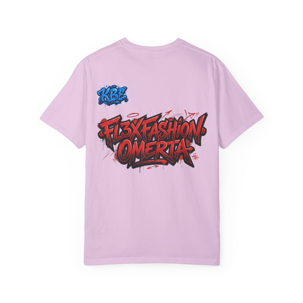 Cyberpunk Streetwear T-Shirt — "Fl3x Fashion Omertà" Graphic