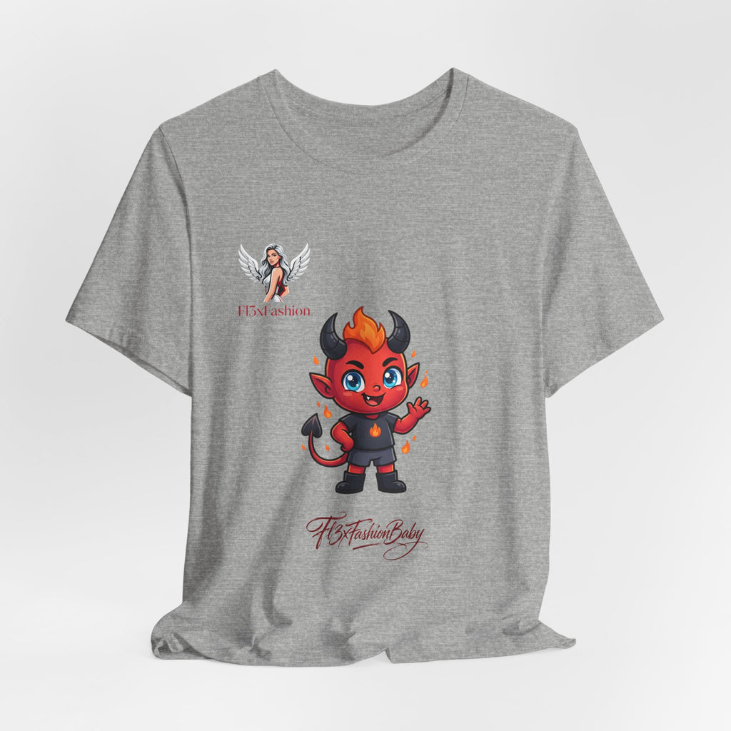 Cute Devil Character Tee — 'The Fashion Lady' Graphic T-Shirt