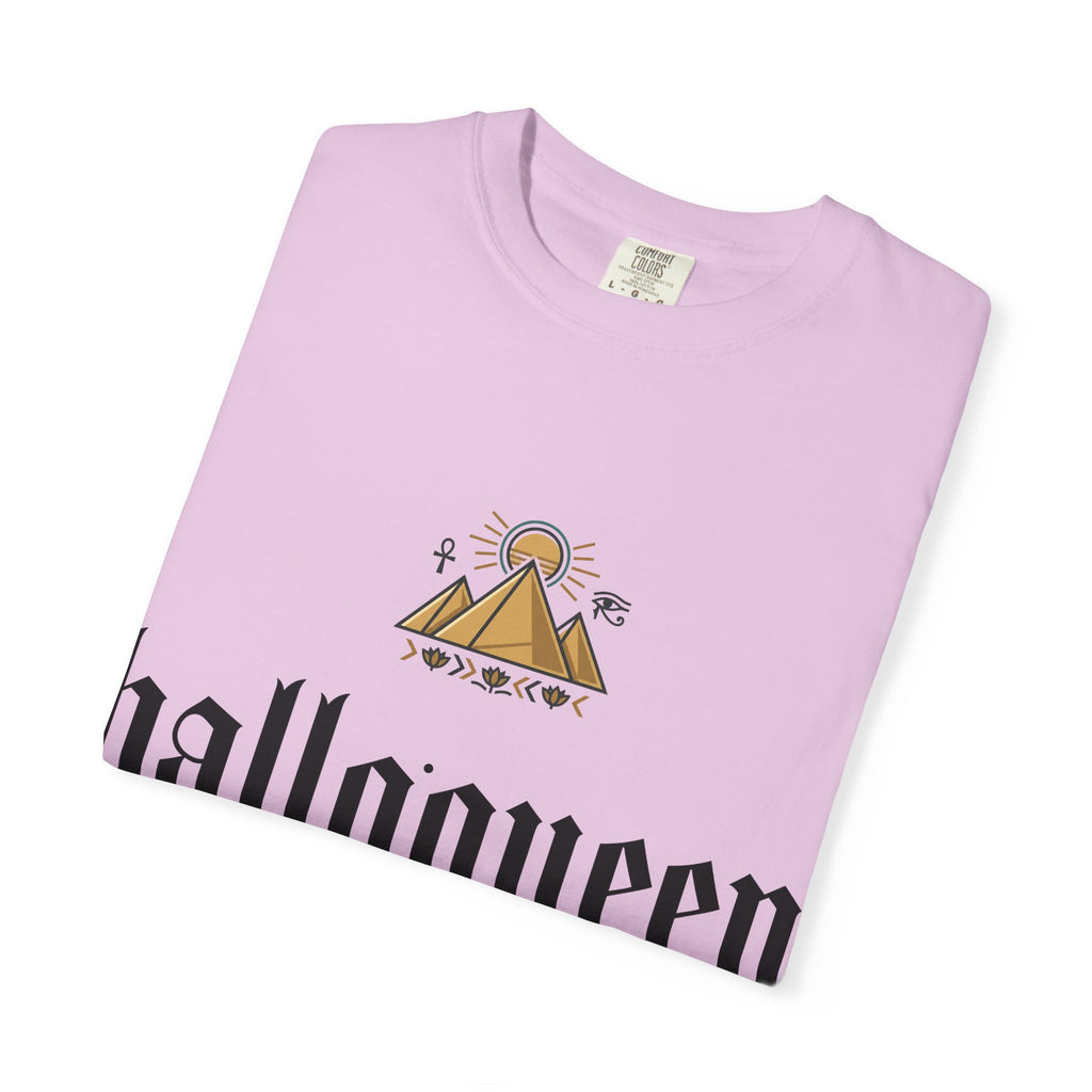 Halloqueen Graphic T-Shirt — Gothic Pyramid & All-Seeing Eye Streetwear