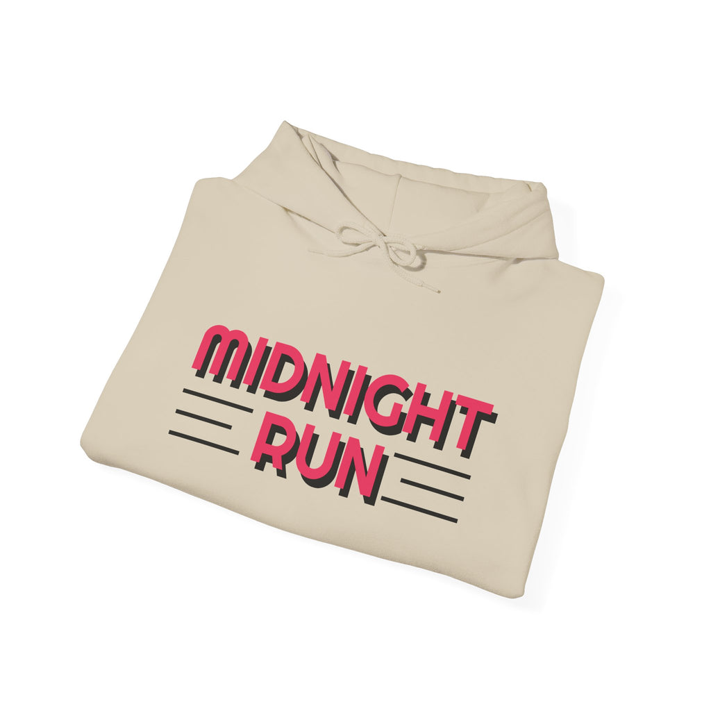 Midnight Run Hoodie — Graphic Streetwear Pullover with Sleeve Prints