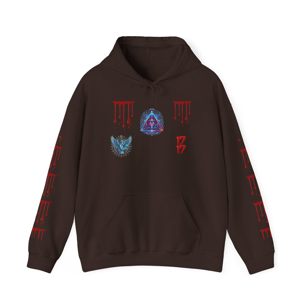 Hoodie — Gothic 1717 Dripping Symbols Pullover