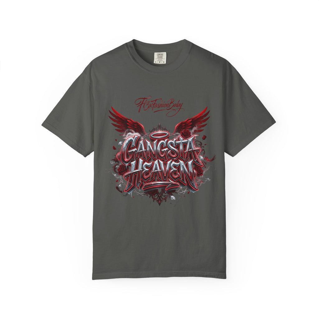 Gangsta Heaven Graphic T-Shirt — Scripted Front & Vertical Kanji Back