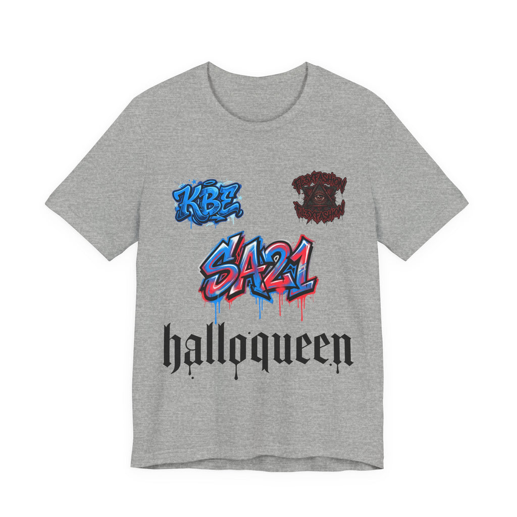 Halloqueen Graphic Tee — SA21 Graffiti Streetwear T‑Shirt
