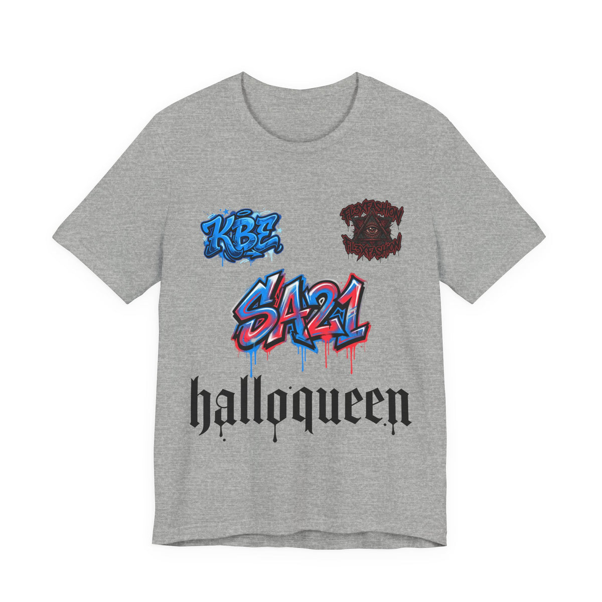 Halloqueen Graphic Tee — SA21 Graffiti Streetwear T‑Shirt