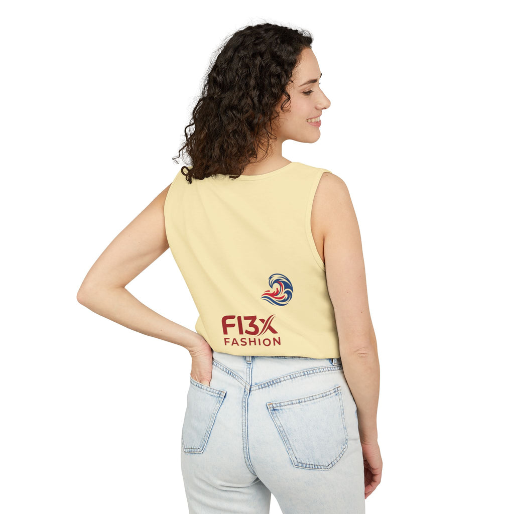 Graphic Tank Top — Colorful Street Art & Drip Logo Design
