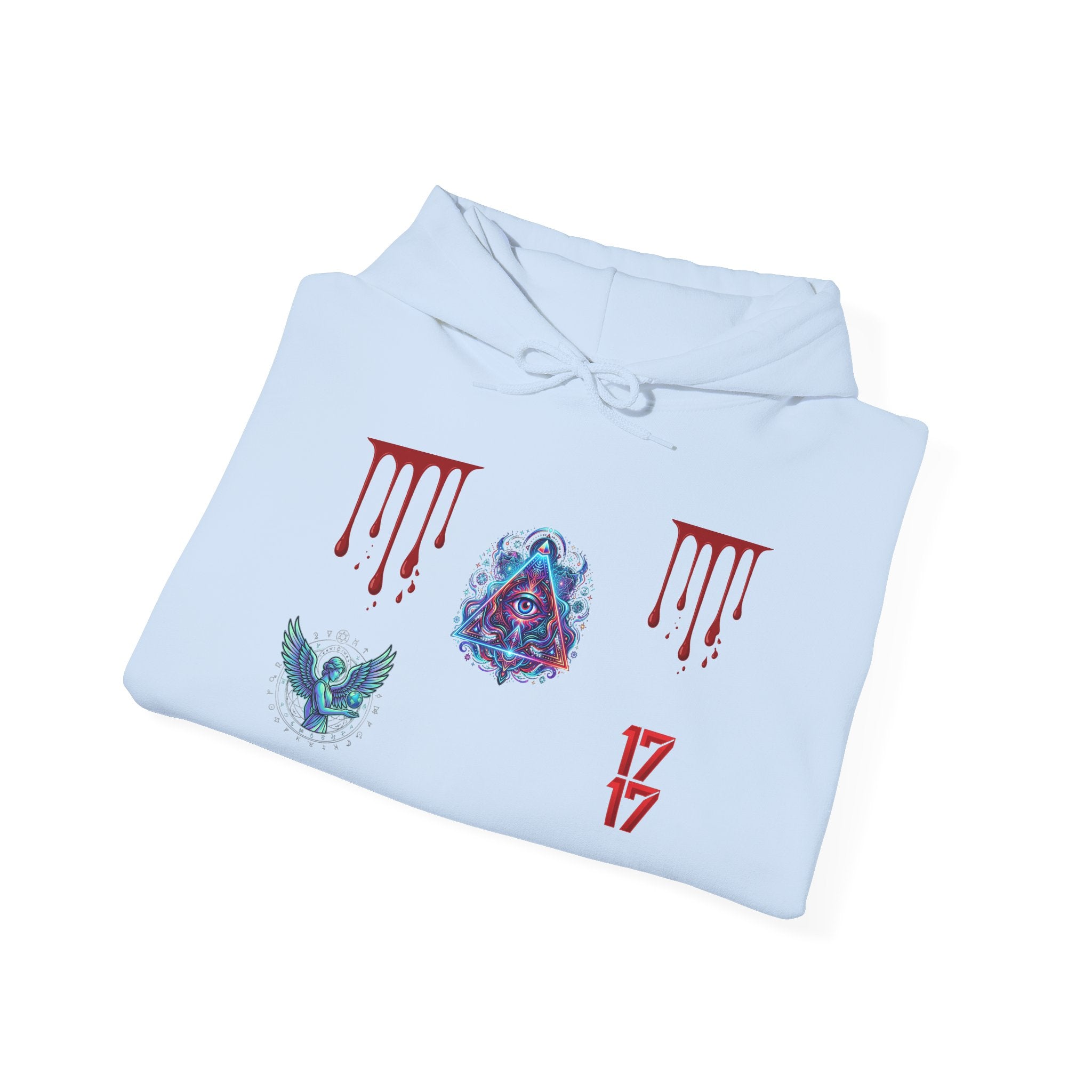 Hoodie — Gothic 1717 Dripping Symbols Pullover