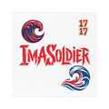 Ima Soldier Car Magnet Set – Patriotic Wave Decals (Red & Blue)