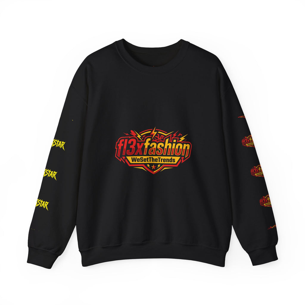 Logo Pattern Sweatshirt — fi3xfashion Graphic Crewneck