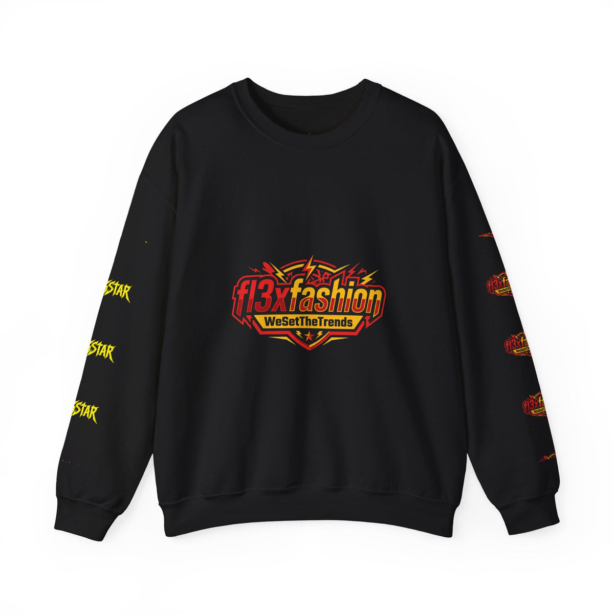 Logo Pattern Sweatshirt — fi3xfashion Graphic Crewneck