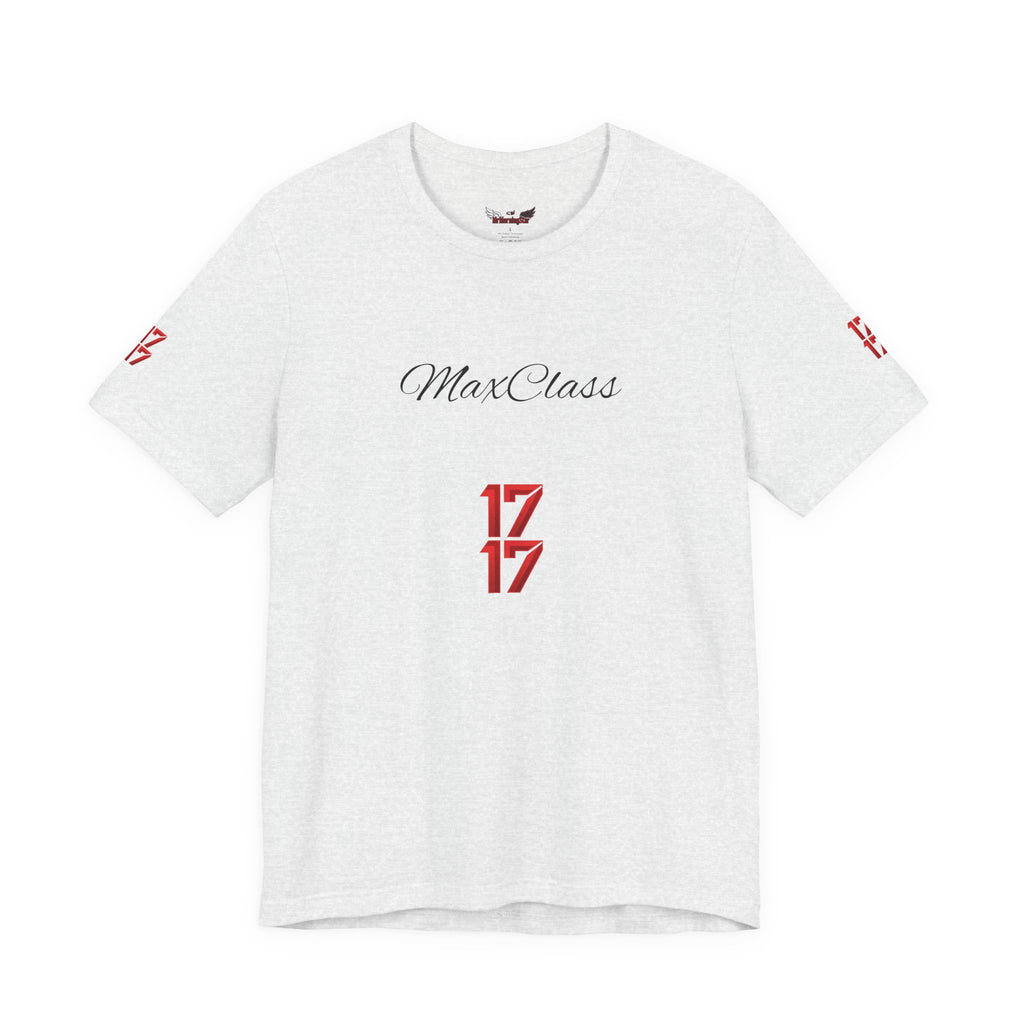 MaxClass '17' Graphic Tee — Minimal Script Logo T-Shirt