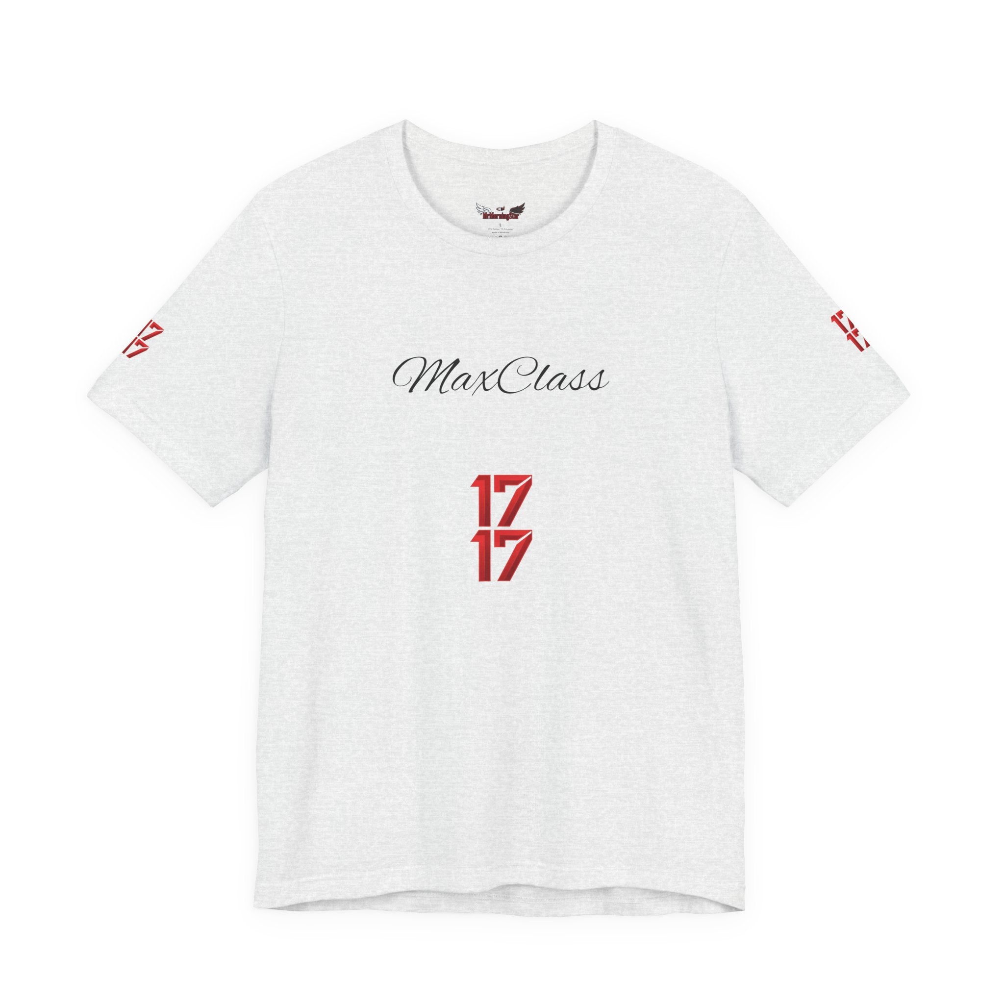 MaxClass '17' Graphic Tee — Minimal Script Logo T-Shirt
